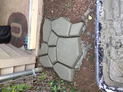 Awaken Patio Concrete Pavers, Concrete Molds and Forms, Cement Molds for Walkways, Stepping Stone Walk Maker Garden Path Mold, Heavy Duty Plastic