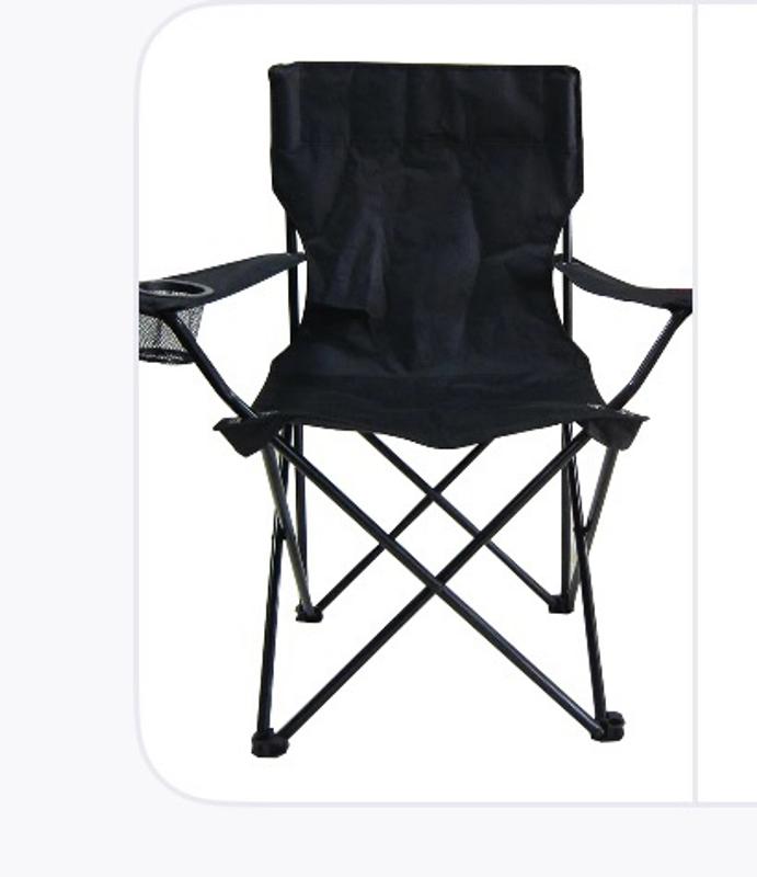 Style Selections Polyester Black Folding Camping (Carrying Strap