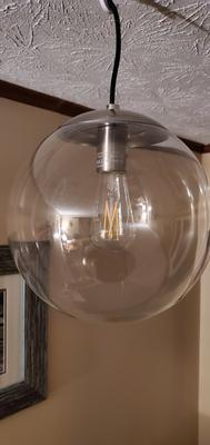 Progress Lighting Atwell Brushed Bronze Mid-century Clear Glass