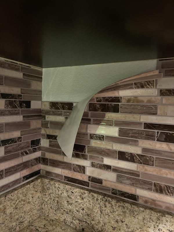 Peel&Stick Mosaics Silver Sky 10-in x 10-in Glossy Composite Linear Peel and Stick Wall Tile (0.65-sq. ft/ Piece)