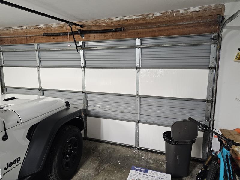 2 Car 18X8 and 1 Car 9X8 Garage Door INSULATION KIT (4 ROWS HIGH EACH)