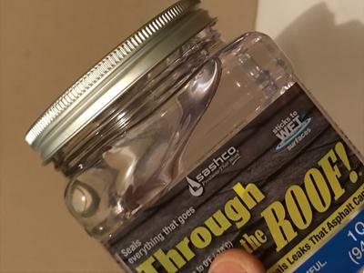 Sashco Through the Roof 1-quart Clear Paintable Solvent Caulk in