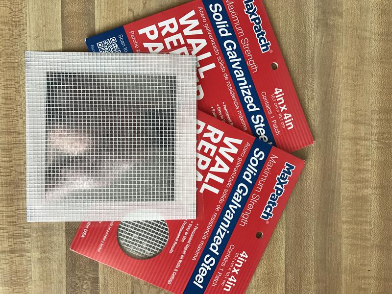 MaxPatch 4-in x 4-in Galvanized Steel Drywall Repair Patch MP4X4M3P at ...