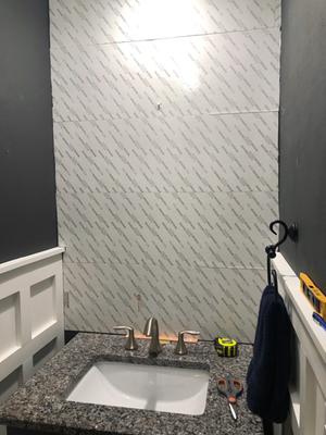 MusselBound on Instagram: Never tiled before? No problem. 1. Stick mat to  wall 2. Stick tile to mat 3. Grout ENJOY!!!! MusselBound.com Available at  Lowes, Menards, Floor & Decor, Rona, Reno Depot
