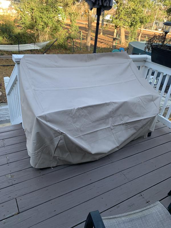 Modern Leisure Chalet Beige Polyester Patio Furniture Cover For ...