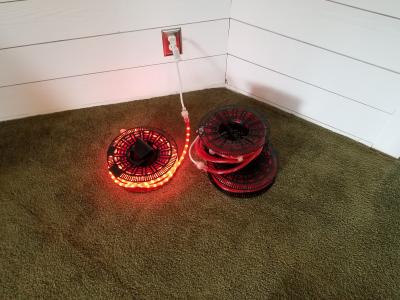 Village Lighting 3-Reel 750-Light 12.5-in W x 12.5-in H Red String ...