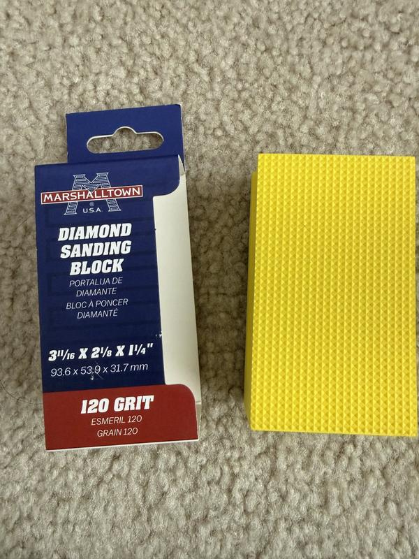 Marshalltown Diamond Tile Sander Coarse 60-Grit Sanding Block 2.12-in x ...