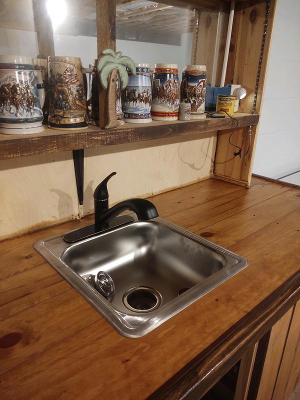 Project Source Dover Chrome Single Handle Pull-out Kitchen Faucet with ...