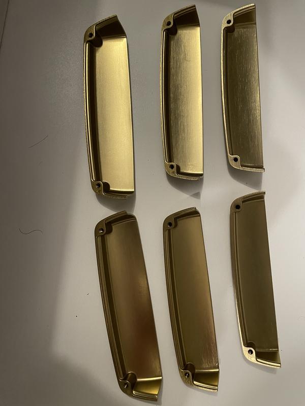 allen + roth EIRA 5-1/16-in (128mm) Center to Center Brushed Gold ...