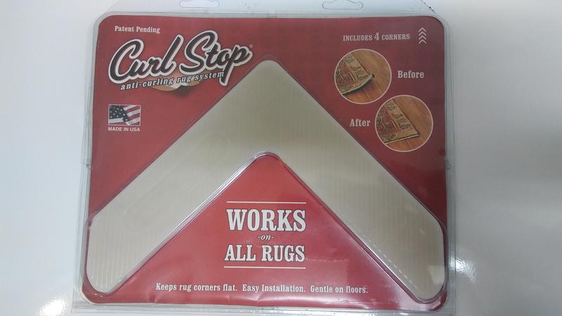 Patented Dual Sided Anti Curl Corner Side Rug Grippers