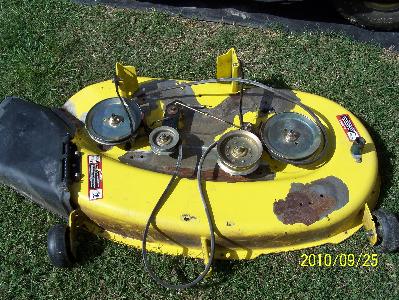 John deere discount d100 mower deck