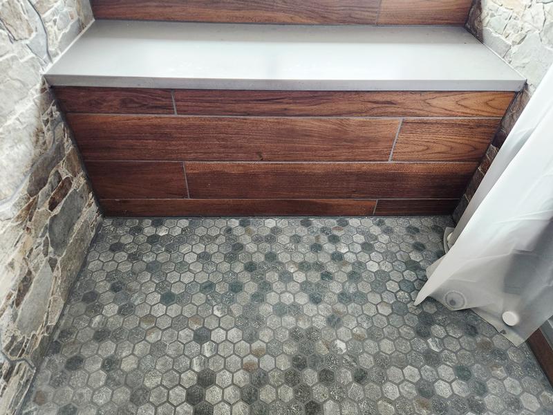 allen + roth Pensacola Brown 6-in x 36-in Glazed Porcelain Wood