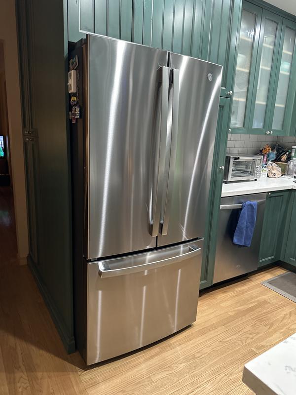 GE Energy Star 18.6 Cu. ft. Counter-Depth French-Door Refrigerator Stainless Steel