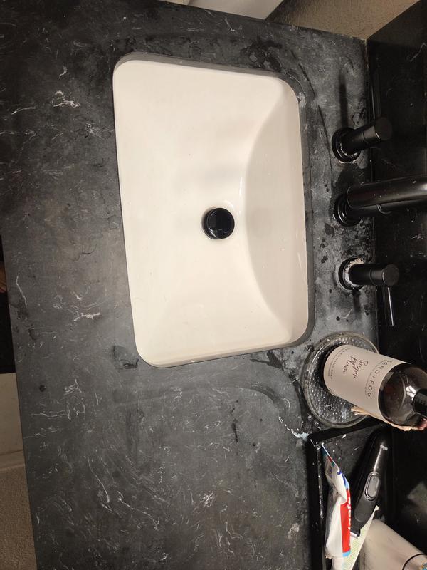 allen + roth Haverhill 36-in Weathered Oak Undermount Single Sink ...