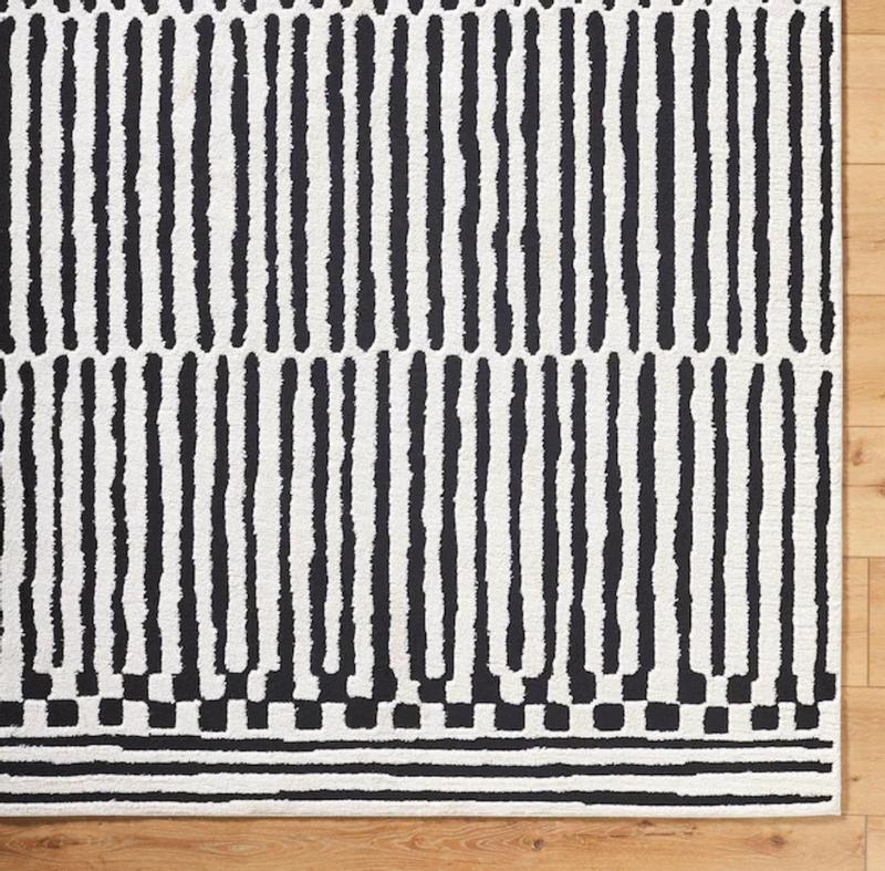 Origin 21 Obsidian Mirage 8 X 10 (ft) Onyx/White Indoor Stripe