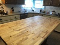The Baltic Butcher Block 6 Ft Natural Straight Butcher Block Birch