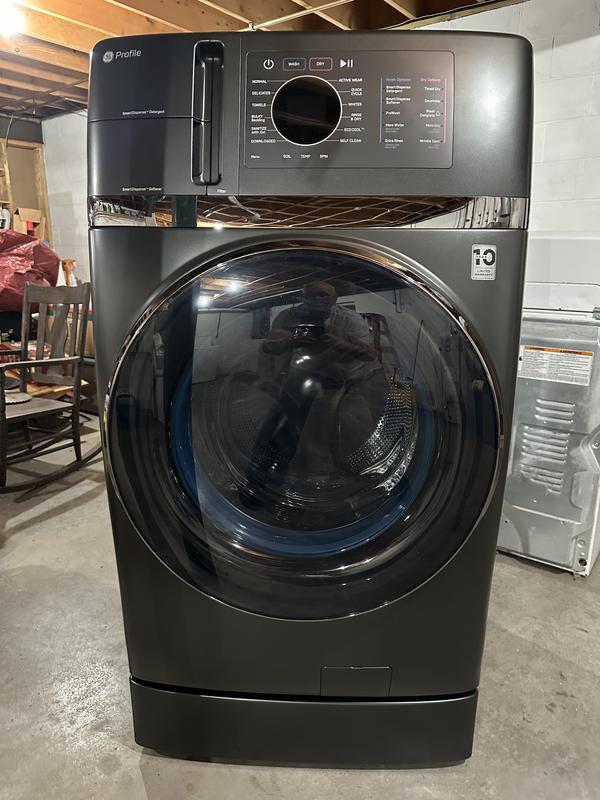 GE Profile UltraFast Combo 4.8-cu ft Ventless All-In-One Washer Dryer ...