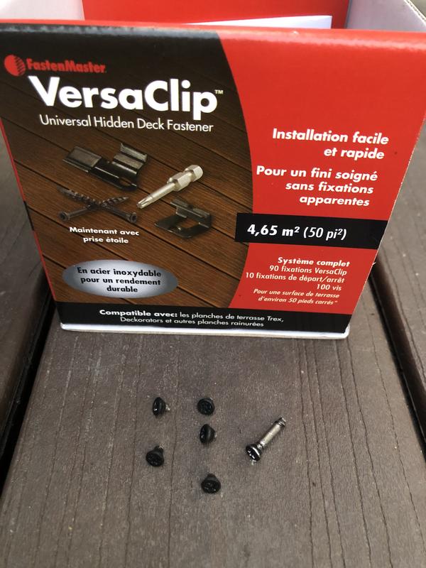 FastenMaster VersaClip 1-in Black Hidden Deck Fastener (360-Pack)