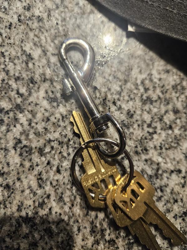 Minute Key Silver Snap-hook Key Ring 9976597 at Lowes.com