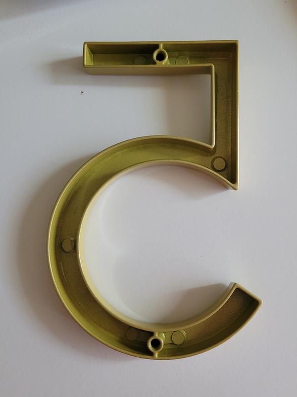 Origin 21 Urbana Park 5-in Gold Number 2 33722PYBLG at Lowes.com