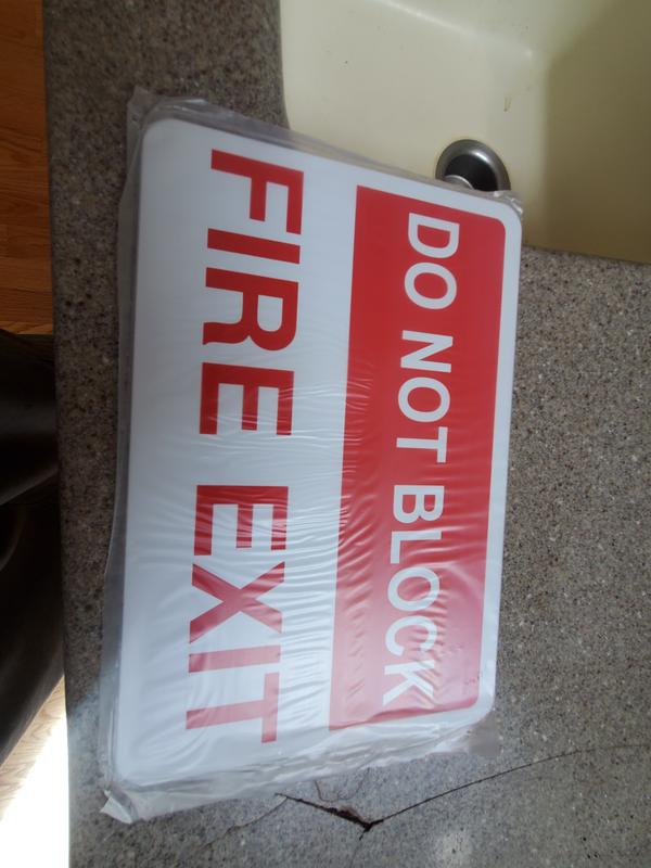 Safe Handler 5-Pack, Do Not Fire Exit Sign Labels BLSH-FESIGN-5 at ...