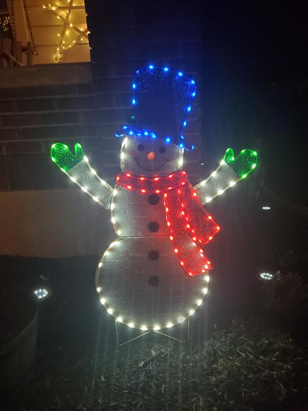 Snow Man - JM Holiday Living 44-Inches Freestanding Snowman Free standing