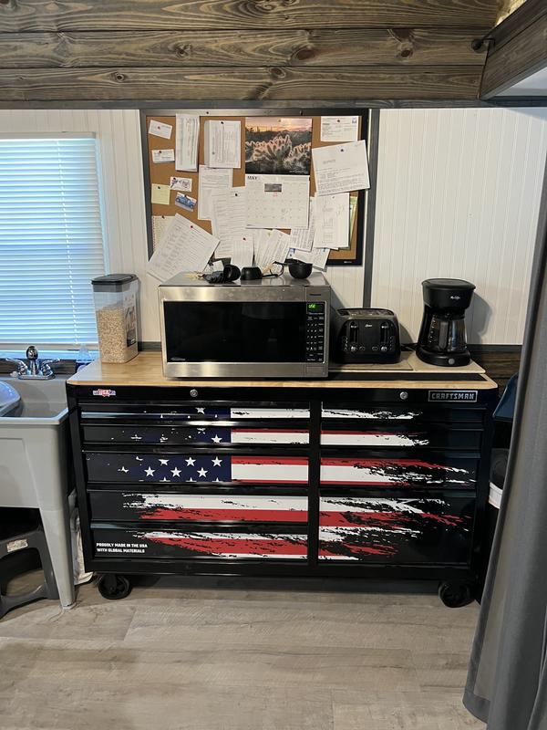 CRAFTSMAN 63-in L x 37.5-in H 9 -Drawers Rolling Black