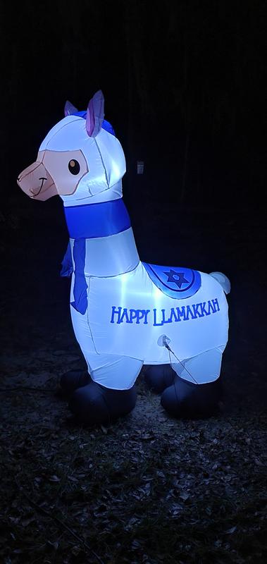 Happy Hanukkah Llamakkah Llama Menorah Alpaca Jewish Holiday Zip