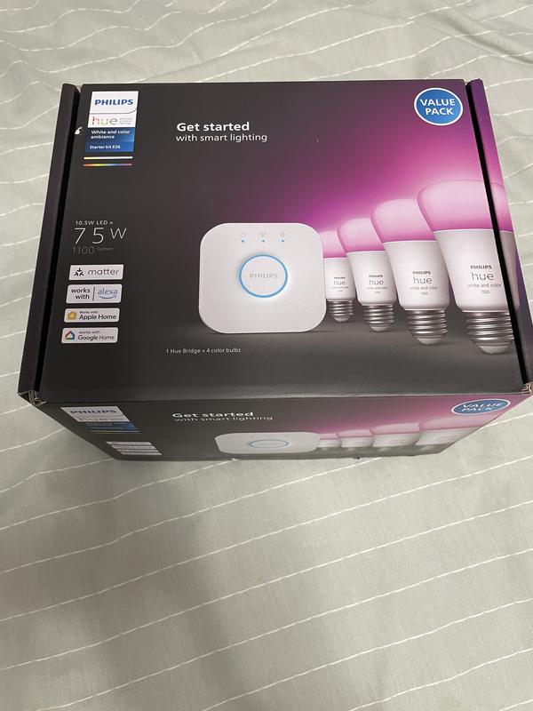 Shop Philips Hue Starter A19 Starter Kit + Light Strip Bundle at