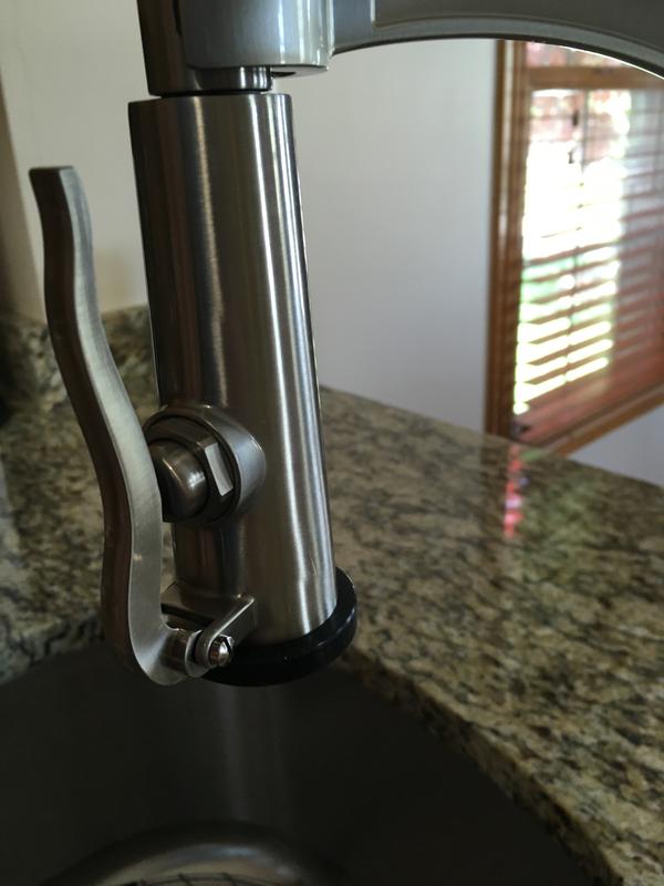 allen + roth Talbert Matte Black Single Handle Kitchen Faucet with ...