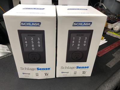 Schlage Sense Century Satin Nickel Smart Lock Electronic Schlage Sense Century Satin Nickel Smart Lock Electronic