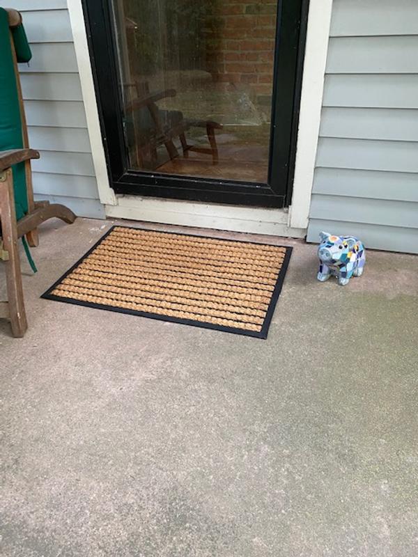 allen + roth 2-ft x 3-ft New Gold Half-round Indoor or Outdoor Door Mat in  the Mats department at