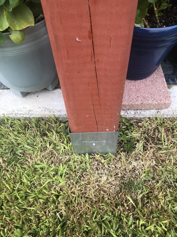 Fence Armor Pro Protection Post Guard 3.51-in Galvanized Steel Bracket For Multiple Fence Types