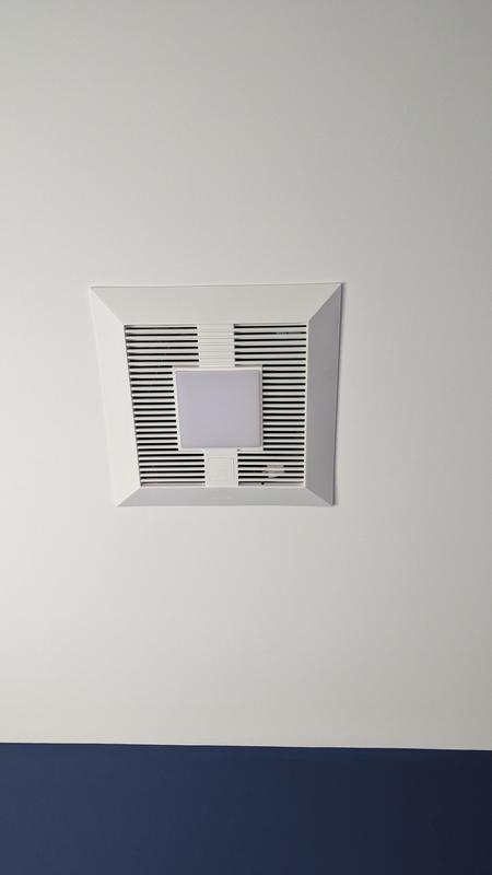 Panasonic White Bathroom Ceiling Fan - 1.0 Sone, 110 CFM, Energy Star LED - Open Box Like New