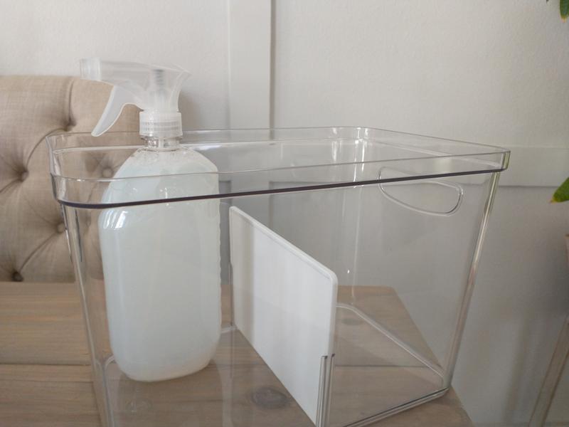 iDesign 6x14x8 Crisp Divided Bin Clear