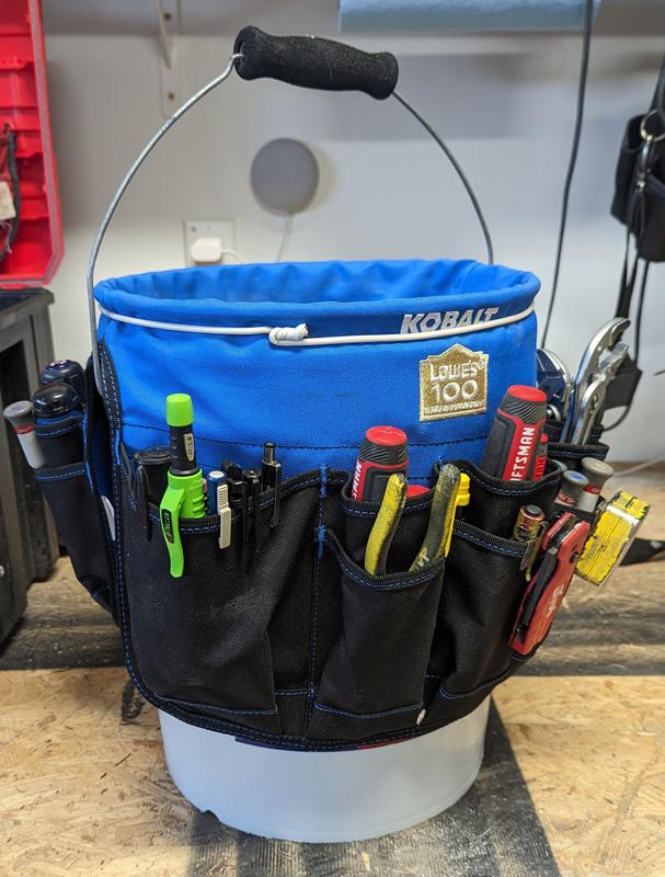 Ironland IRONLAND Bucket Tool Bag Organizer with 51 Pockets BT-001