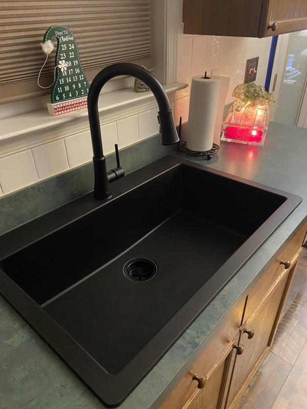allen + roth Kaiden Drop-in or undermount 33-in x 22-in Quartz Double ...