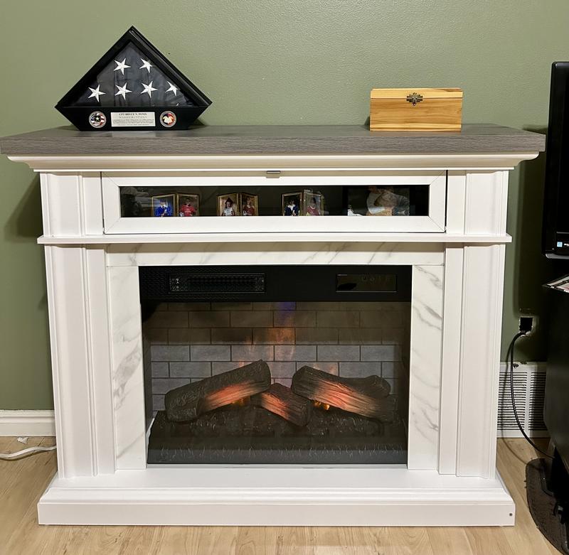 allen + roth 51-in W Bright White Free Standing Infrared