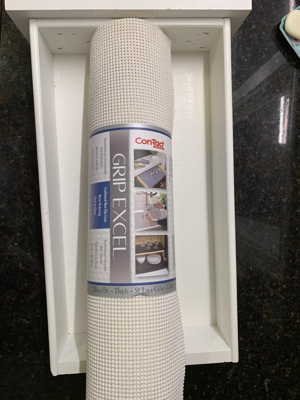 Con-Tact 8' Taupe Excel Grip Shelf Liner - Each