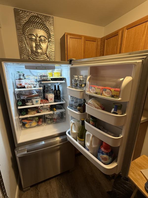 Amana 18.6-cu ft Bottom-Freezer Refrigerator (White) ABB1924BRW at ...