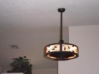 Allen Roth Eastview 23 In Aged Bronze Downrod Mount Indoor