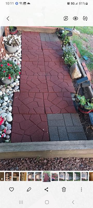 SOL RUBBER outdoor driveway recycled rubber brick tiles patio pavers mats  lowes fine SBR granules surface, bigger SBR granules bottom - Buy rubber  pavers, rubber brick, outdoor rubber driveway mats Product on