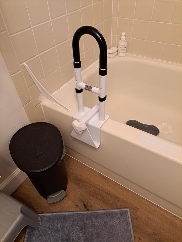 Adjustable Tub Safety Bar Shower Grab Bar Handle, Tub Grab Bar
