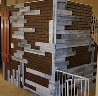 47 75 In X 7 98 Ft Embossed Red Brick Wall Panel At Lowes Com