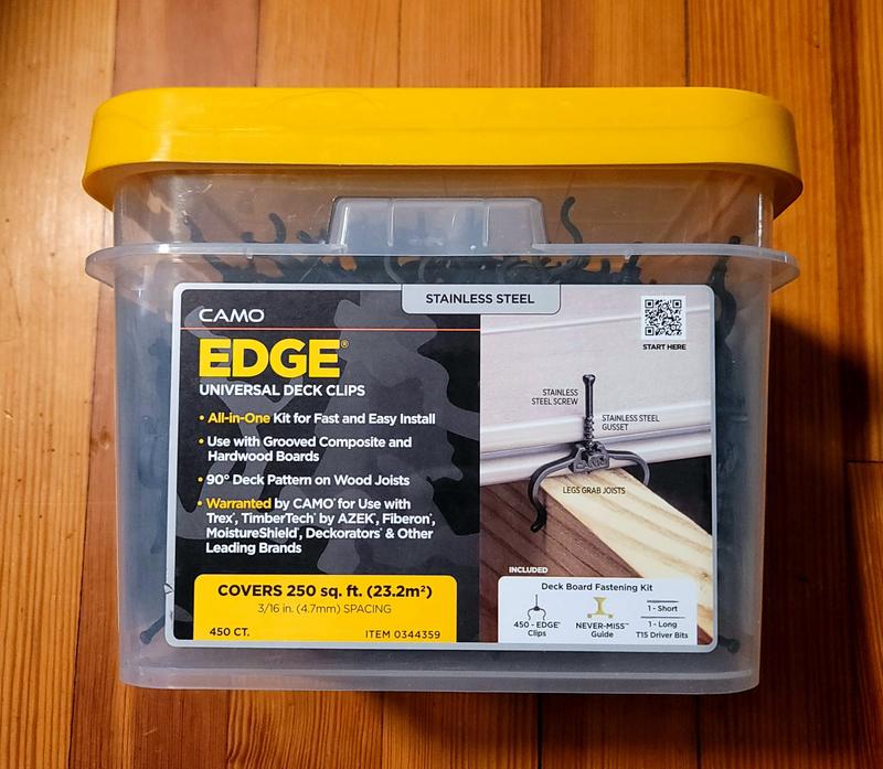 CAMO Edgeclip and ClipDrive Decking Tool Bundle 1.75-in 316 Stainless Steel Hidden Deck Fastener 1000-sq ft (1800-Pack)