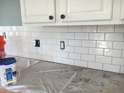DIY Kitchen Backsplash: Lessons I learned from making every mistake - The  Little Fit Puppy Doc