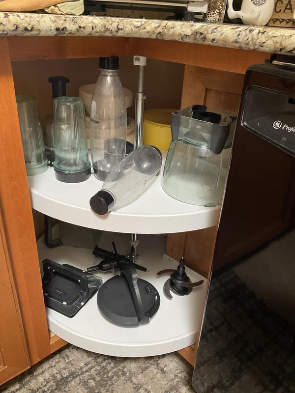 Rev-A-Shelf 2 Tier Pie-Cut Lazy Susan - Corner Cabinet Organizer For Kitchen Base Cabinets 5 thumbnail image