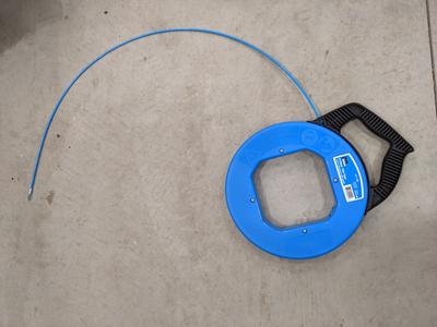 Ram-pro 50 Foot Reach, Spring-steel Fish Tape Reel, with High Impact Case, for Electric or Communication Wire Puller