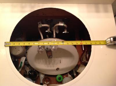 AquaSource White Drop-In Round Bathroom Sink (19-in x 19-in