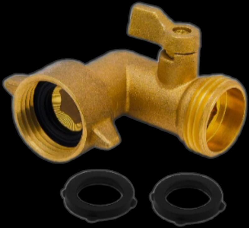 Morvat 1-1/2-ft 3/4 -in Inlet x 3/4 -in Outlet Brass Water inlet hose ...